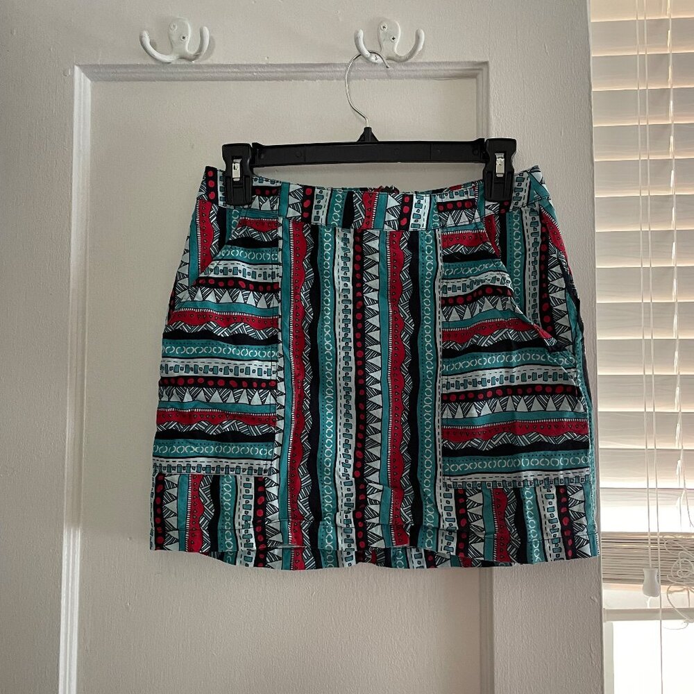 Mata Traders Mini Skirt Bright Pattern | XS